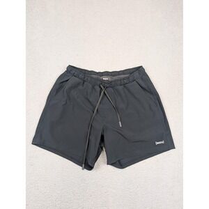 BN3TH Running Shorts Mens‎ Small Black Lined Athletic Drawstring Zip Back Pocket